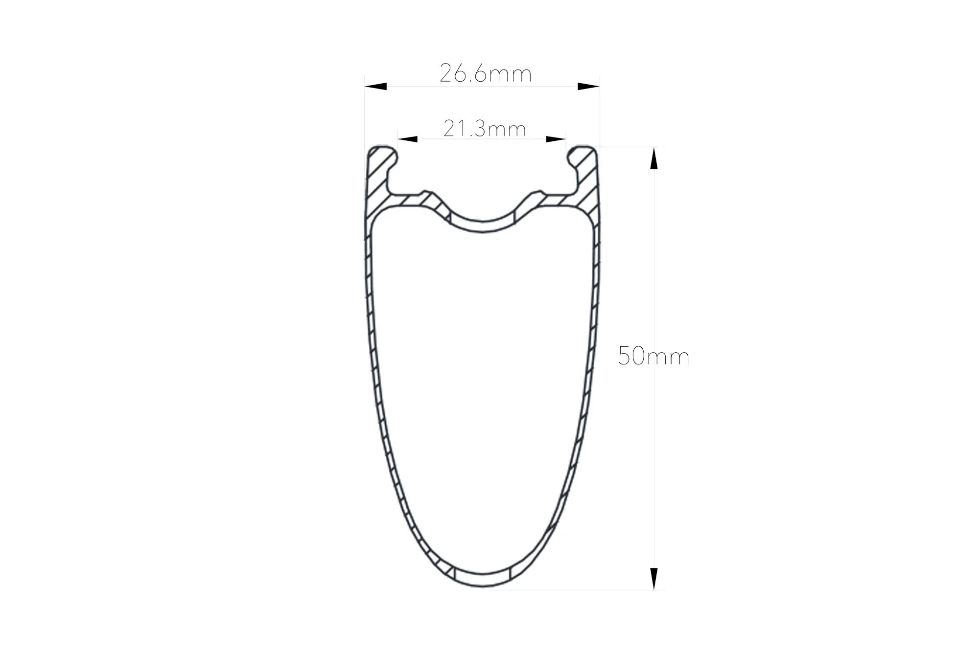 HUNT 50 Carbon Aero Disc Rim | Rear - Image 5